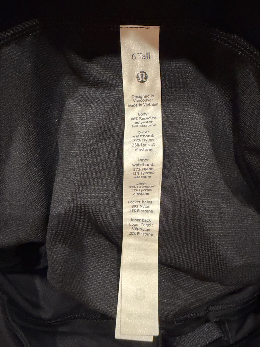 Lululemon Speed Up Short Long 4” Heather Lux Gray Black Running Shorts Size 6 Ta - Picture 3 of 3